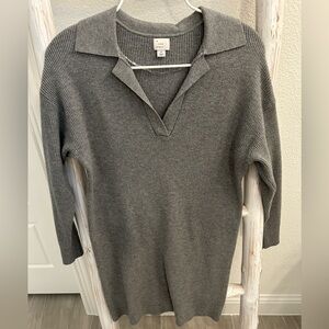 a new day Women's V-Neck Gray Sweater